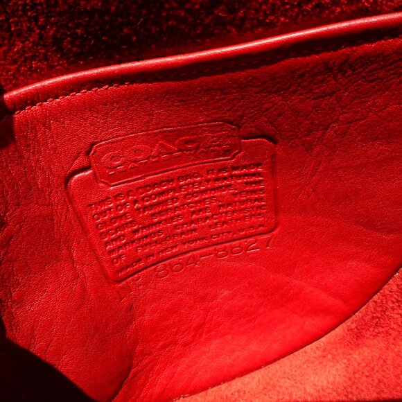 Vintage Coach NYC Mini Bag EUC Pre 1994, 9825 in Red - Picture 8 of 9